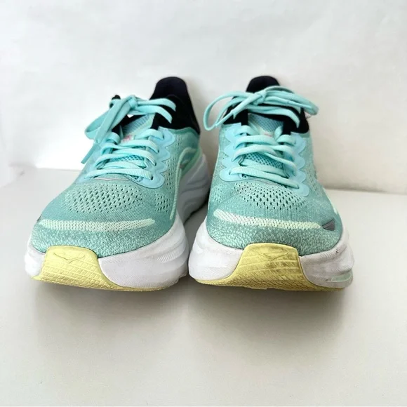 Hoka Bondi 9 Blue Spark/ Mint Flourite Women’s 9.5 - Picture 5 of 7